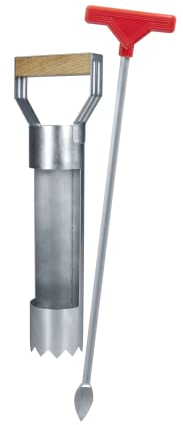 Windhager Wühlmaus-Set Ausstecher + Stab Vole Trap, Zubehör gegen unterirdische Wühlmausgänge, zur leichteren Positionierung der Wühlmausfallen, 05316, Silber