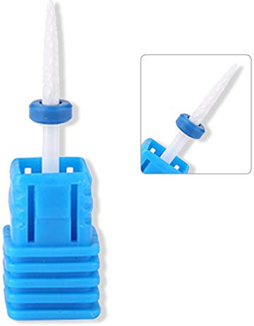 Punte Fresa Ceramica Professionale per Ricostruzione Unghie, Set Lime di Precisione per Manicure e Pedicure, Accessori Resistenti per Rimozione Gel e Acryl, Strumenti Duraturi