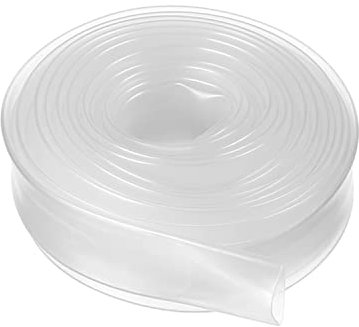 Othmro Gaine thermorétractable en polyéthylène 2:1 pour isolation électrique, Gaine Thermique Cable Electrique, 15 mm de diamètre 4 m de longueur Transparent 1 pièce