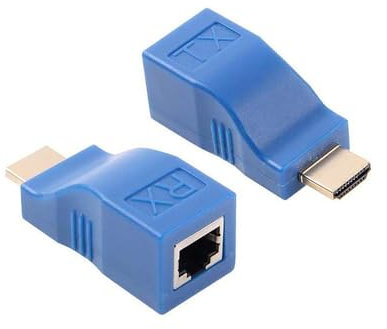 SatelliteSale Adaptateur HDMI jusqu'à 30,5 m via câble RJ45 Cat5-e Cat6