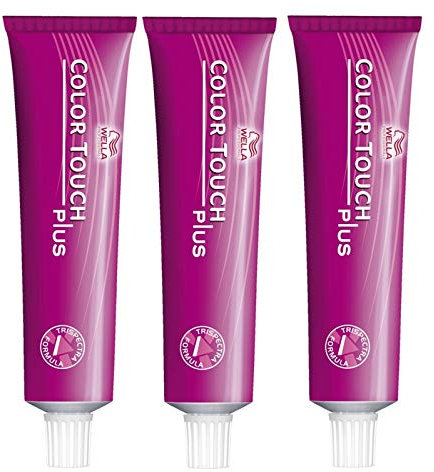 3er Wella Professionals Color Touch Plus 88/03 Hellblond Intensiv Natur Gold 60 ml