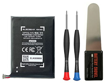 ElecGear 1x Batterie de Remplacement pour Nintendo Switch Lite Console, HDH-003 Batterie Li-ION Interne Rechargeable pour Switch Lite HDH-001, 3.8V 3570mAh 13.6Wh avec Kit d'outils de Réparation