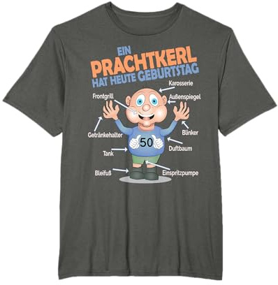 Geburtstagsgeschenk 50 Jahre Geburtstag Männer Mann Ü50 T-Shirt
