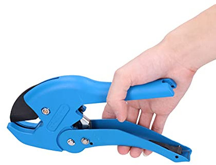 Tagliatubi, Tagliatubi, Tagliatubi a cricchetto per tubi in PVC con fibbia Dispositivo di taglio manuale per tubi flessibili Strumento idraulico Blu