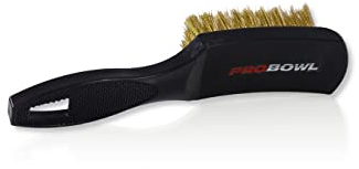 EMAX | Pro Bowl Shoe Brush – Schuhbürste | Bowling-Zubehör – Lange Bürsten – Breite Fläche – Besserer Bowlinganlauf – Für den Bowlingschuh – Schwarz
