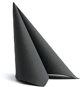 Alvotex SOFT POINT Servietten 38x38cm 50/1 - BLACK (314)
