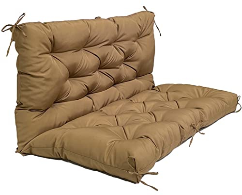URBERY Bankauflage mit Rückenteil Sitzbankauflagen Stuhlkissen Bankkissen für Hollywoodschaukel rutschfest Gartenbank-Auflage Sitzpolster (G 150x100x10cm)