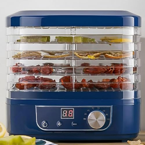 5 Trays Food Dehydrator, 230W Electric Fruit Dryer, 35-70°C Mini Pet Snack Dryer, Dehydrator for Food and Jerky/Fruits/Herbs/Veggies/Snacks Air Dryer for Home Use Food