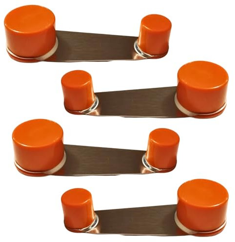 Türstopper mit drehbarem Halter – Türstopper, 4,5 o 6 Einheiten – door stopper Selbstklebender – türstopper boden schwer – Türhalterstopper. (MARRON NARANJA)
