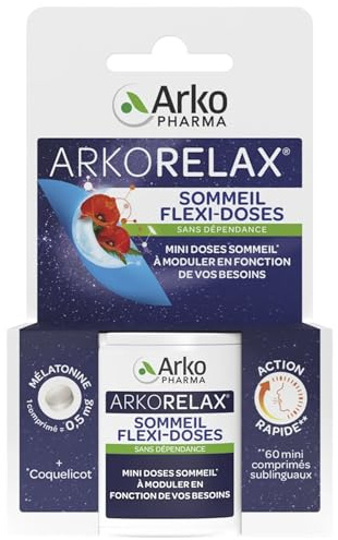 Arkopharma Arkorelax Sommeil Flexi-Doses 60 Mini Comprimés Sublingaux