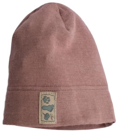 Lilano, Kinder/Baby Beanie Mütze, 70% Wolle (kbT), 30% Seide, 210 g/m² (DE/NL/SE/PL, Alter, 6 Monate, 12 Monate, Mauve)