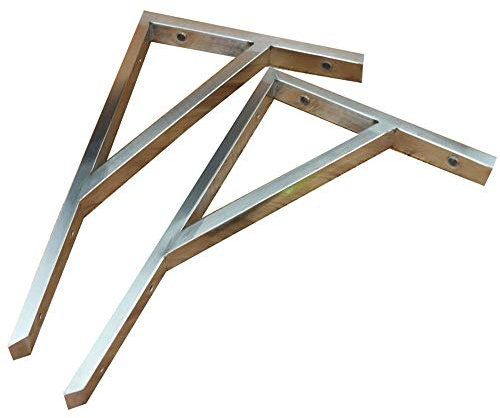 Staffe for mensole, staffe for mensole sospese, staffa triangolare supporto a parete reset rack staffa for lavabo in marmo staffa a parete divisoria supporto a parete treppiede (Color : Vierkante Bui