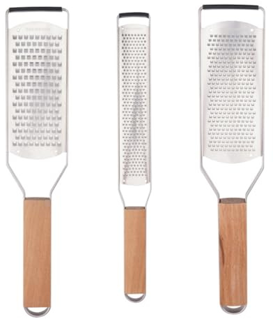 SHIKORI Professional Cheese Graters for Kitchen Stainless Steel-3 Pcs