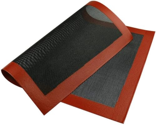 1 Piece Micro-Perforated Oven Mat Baking Mat for Macaroons Silicone Oven Mat on Both Sides Non-Stick Coating Heat Resistant and Reusable Mat Placemat