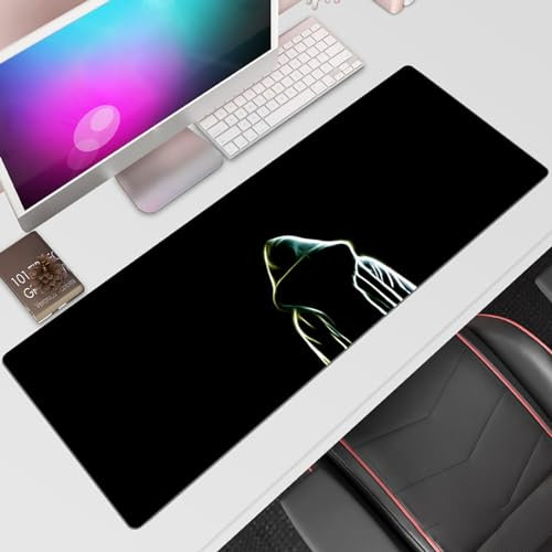 RobustWeg Mousepad Groß,genähte Kanten Mauspad,Laptop Tischunterlage,Verlängertes großes Mauspad,Schreibtischauflage,Schreibtisch-Schreibblock,rechteckige Mauspad-Matte,Für Büro Home Tastatur