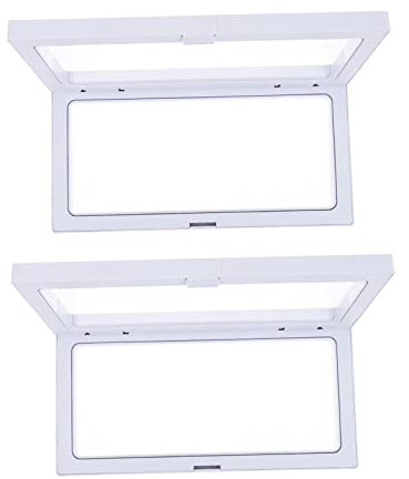 FUNOMOCYA Schwebende Vitrinen 2 Stück Schwebende Displayhalter Uhrenaufbewahrungskoffer