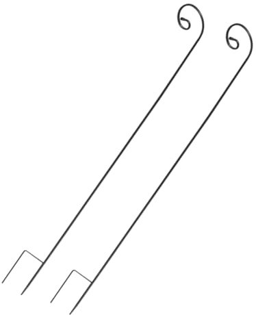 Toddmomy 2stücke Rostfreier Shepherd Hooks Für Garten Abnehmbarer Haken Für Blumenampeln Laternen Vogelhäuser Und Vielseitig Einsetzbar