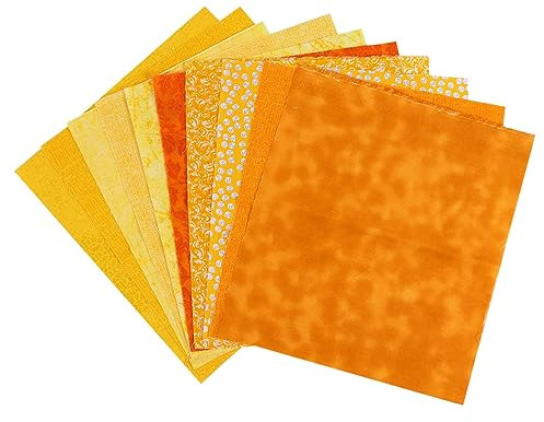 Lurrose 10stücke Baumwollstoff Patchwork Stoffpaket à Quilting Material Handgemachte Herstellung Reißfest Und Bruchfest