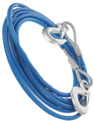 Gatuida Hochleistungs Abschleppseil 3t 4m Lang Für Pkw Und LKW Robustes Stahldrahtseil Tragbar Für Notfälle