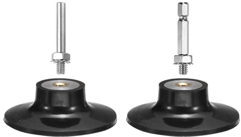 QUARKZMAN 2Pack 3 Soporte de Disco de Cambio Rápido para Discos de Lijado y Acondicionamiento para Amoladora Recta, Negro