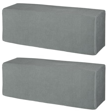 PATIKIL Paquete de 2 Funda para Aire Acondicionado de 37 Gris | Fundas de Polvo Tejidas Antipolvo, para Aires Acondicionados Split de Pared
