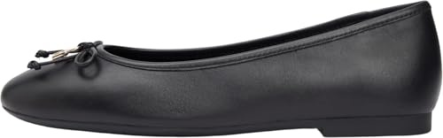Tommy Hilfiger Hilfiger Smooth LTHR Ballet FW0FW09006 - Bailarinas para Mujer, Color Negro (Negro), Talla 39, Black, 39 EU