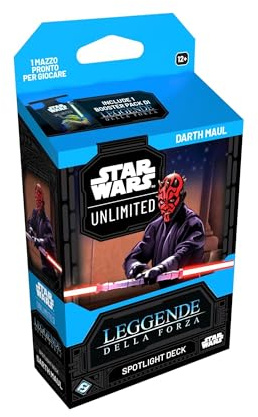 Asmodee FFG Star Wars: Unlimited Gioco di Carte Collezionabili Leggende della Forza - Spotlight Deck Darth Maul - Carte esclusive - Dai 12 anni, 2+ giocatori - Versione italiana