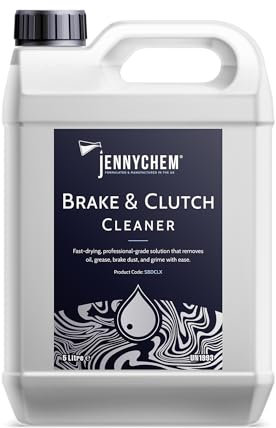 Jennychem Industrial Chemicals Brake & Clutch Cleaner 5L – Fast-Drying Degreaser for Automotive Maintenance | Powerful Solvent Spray for Brake Dust, Oil & Grease Removal | Workshop & Garage Use