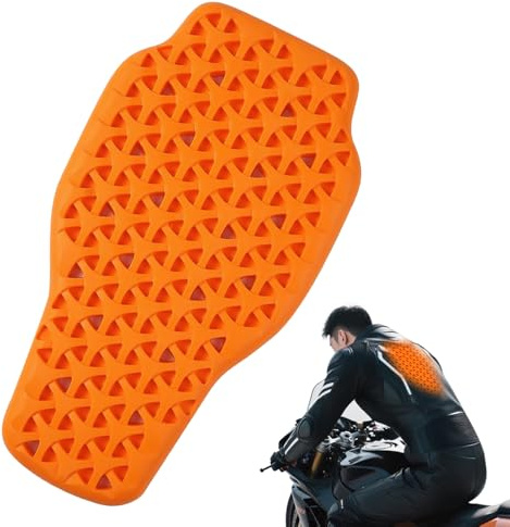 SGZIOO Paraschiena Moto, Protezioni Moto Rimovibile, 42 x 23 cm, Protezione Schiena Moto, Comodo, Morbido, Flessibile e Traspirante, per Ciclismo, Sci, Snowboard, Mountain Bike, Unisex Adulto