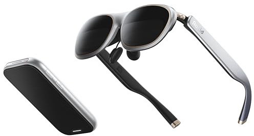 Rokid AR Spatial Silbern, AR-Brille mit dreifachem Display für räumliches Computing, 150 50° FOV, 120 Hz, 3DoF, IPD- und 0–600-Dioptrien-Myopie-Korrektur, Zugriff auf Tausende Apps
