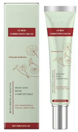 CC crema contro arrossamento con Centella Asiatica,CC Cream – Crema tonificante idratante con Centella Asiatica, sbiancante e anti-invecchiamento, Against Redness