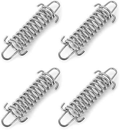 TEMOOUES 4Pcs Tenda di Tensione Molla Portatile Tenda Da Campeggio Fibbia Fissa Antivento Corda In Acciaio Inox Tenditore Tenda Fibbia Fissa Fissaggio Da Campeggio