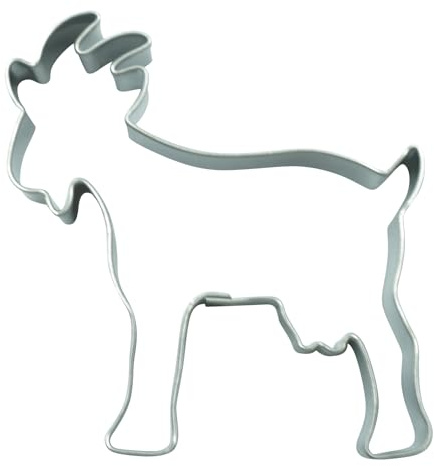 BekkiB - Ausstecher Ziege - Ausstechform Maße 6,2 x 5,9 cm - Oster-Ausstecher aus Edelstahl ist spülmaschinengeeignet - 998730