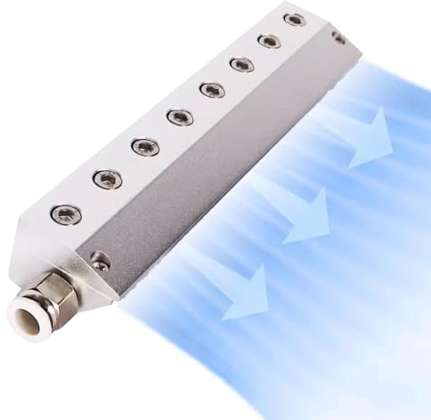 Soplador de cuchillas de aire industrial para eliminación de agua y polvo, compatible con compresores de aire, mejora la eficiencia de la línea de producción