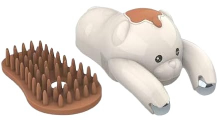 Brosse Vapeur Pour Animaux Peigne de Toilette avec Massage Rechargeable | Brosse Pour Chats Pour Toilettage à Domicile Bain et Gestion de la en Intérieur