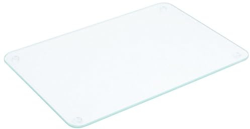 Contacto Glas-Schneidebretter 30x20 cm – kratzfest, bruchsicher, hitzebeständig, mit antirutsch Füßen, hygienisch & spülmaschinengeeignet