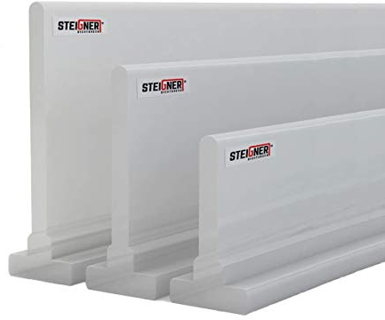 STEIGNER Duschdichtung Duschkabinen Dichtung 100cm SDD02-T-18 Silikon Wasserabweiser 18,5mm Höhe Silikondichtung Dusche Dichtprofil Duschabtrennung Schwallschutz Glastürdichtung Duschkabine