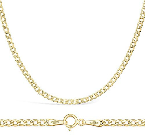 18 Karat / 750 Gold Panzerkette Gelbgold Unisex Kette - Breite 2.3 mm