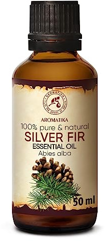 Aceite Esencial Abeto de Plata 50ml - Picea Abies Leaf Oil - Austria - 100% Puro & Natural - Mejor para Aromaterapia - Sauna - Abeto Blanco - Silver Fir Essential Oil
