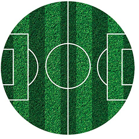 Dekora - Decorazioni Torta Commestibili | Decorazione Torta Calcio, Disco Commesitibile per Compleanno - 16 cm