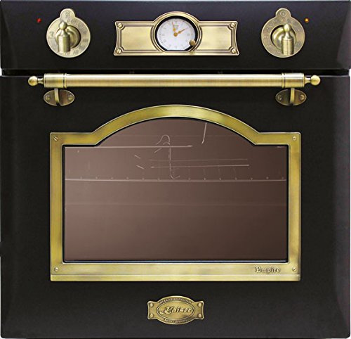 Kaiser Empire CE 6345 elfem Forno da incasso a gas 60 cm AUTARK/ 67 litri/- Bottoni, Maniglie in Metallo Massiccio – autopulente/infrarossi Grill elettrico spiedo girevole/vetro a tre stradi