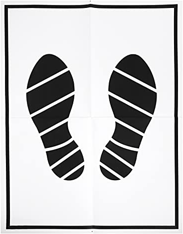 CLISPEED 50 StüCk Einweg-Auto-FußMatten Papier, Wasser- Und ÖLbestäNdig, SchüTzt Autoteppich, Tragbar Und Leicht, Ideal FüR, GeläNdewagen Lastwagen