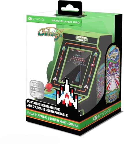 My Arcade DGUNL-4197 Galaga/Galaxian Nano Player Pro - Arcade Retro portátil (2 Juegos en 1)