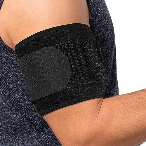 supregear Compressione Tendinite e Tricipite, Fascia di Compressione per Tensioni Muscolari Supporto di Compressione per il Braccio Superiore (Nero, S/M)