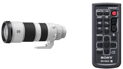 Sony FE 200-600 mm f/5.6-6.3 G OSS | Vollformat, Super-Telezoom-Objektiv (SEL200600G) & RMT-DSLR2 Funkfernbedienung für DSLR- und NEX-Kamera