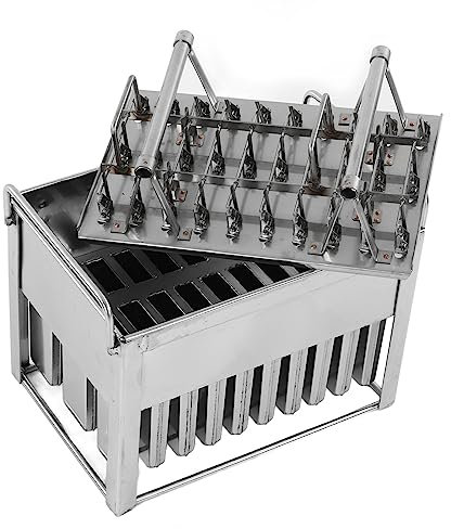 30 Moldes de Acero Inoxidable para Helados, Bandeja de Hielo, Modelo de Paletas, Moldes, Bandeja de Hielo, Postre de Hielo, Postre, Helado para Pan Brioche Pans