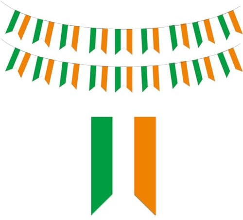 St. Patrick's Day-Banner Irland-Wimpelkette für Irland-Nationalfeiertage Bars Partys und Schulsportveranstaltungen