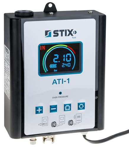 STIX ATI-1 Elektronischer Reifenfüller mit Wandhalterung Reifenfüllgerät | Elektronisch, Wandmontage, Präzise Druckmessung, Für Werkstatt und Garage