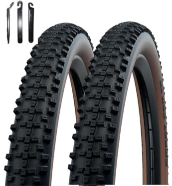 2 x Faltreifen Schwalbe Smart Sam Performance Line DD 27 Schwarz/Bronze 65-584 (27.5X 2.60) inkl. Reifenheber
