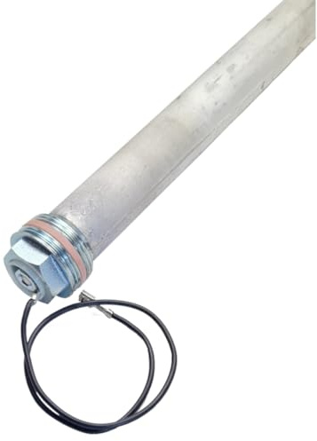 Magnesium Opferanode 26 x 500 mm 1 DN25 mit PTFE-Dichtung für einen isolierten Einbau, Ersatzanode für Warmwasserspeicher & Boiler, Magnesiumanode, Schutzanode, Anodenstab